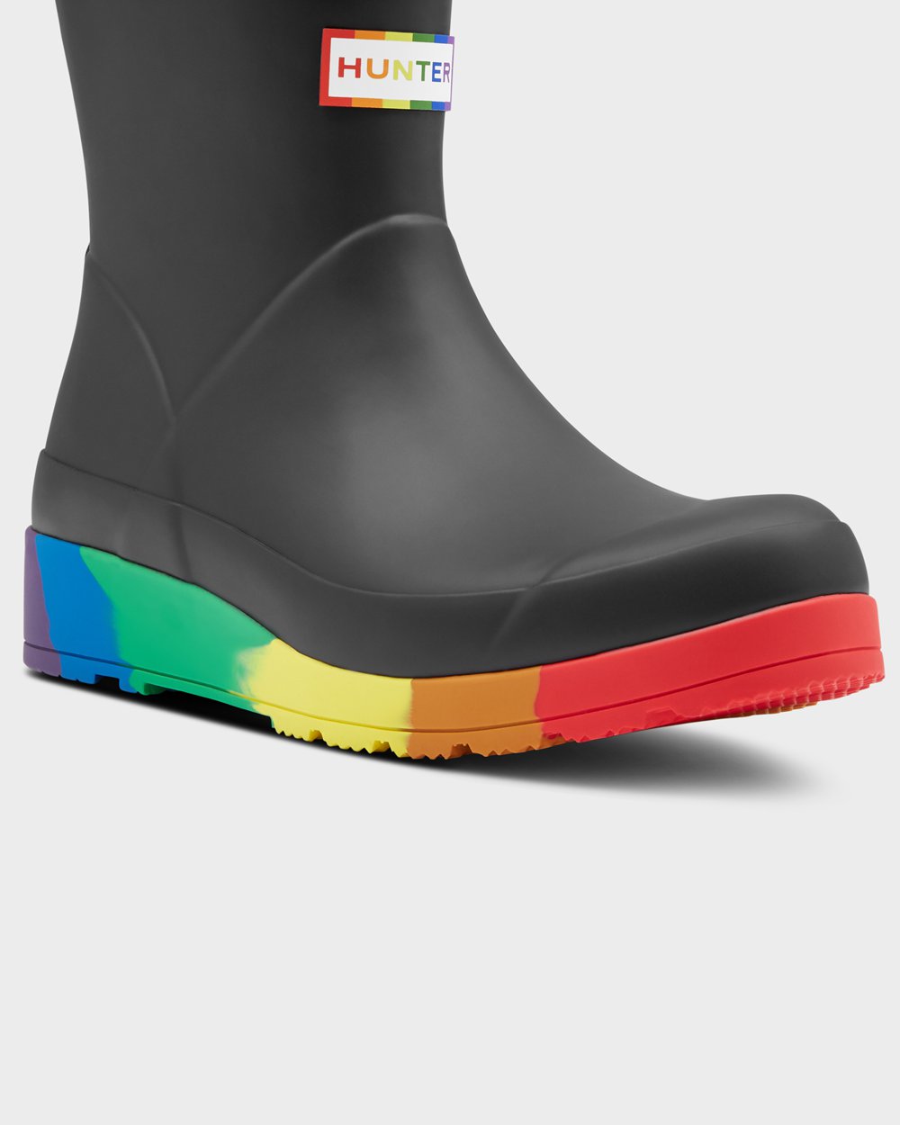 Hunter Original Pride Flatform Rain Play Boots - Shop Online Womens Black - WIMOYF421